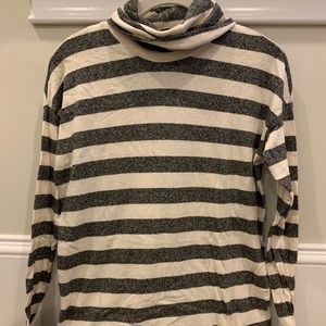 J. Crew Striped turtleneck shirt